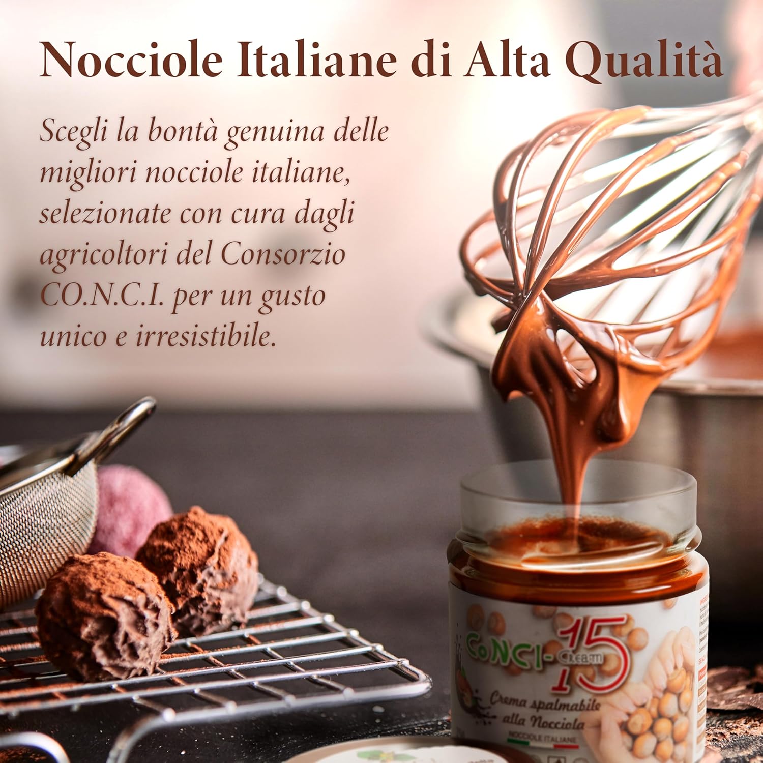 Crema Spalmabile alla nocciola 15% con nocciole 100% Campane