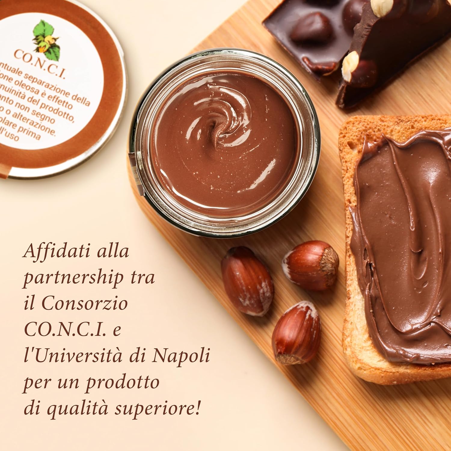 Crema Spalmabile alla nocciola 15% con nocciole 100% Campane