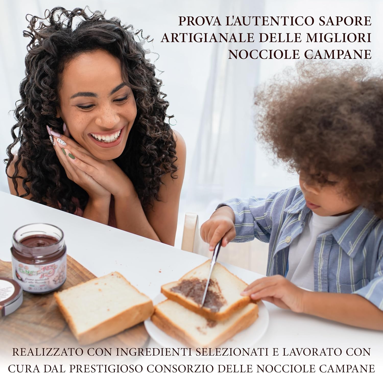 Crema Spalmabile alla nocciola 15% con nocciole 100% Campane